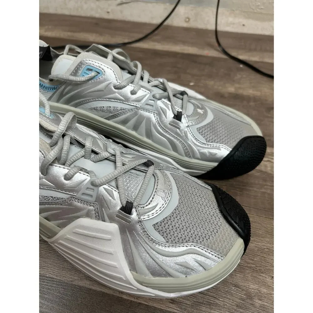 NEW Lanvin Sneakers Mens Size 10 Gray White Designer Streetwear Casual Shoes